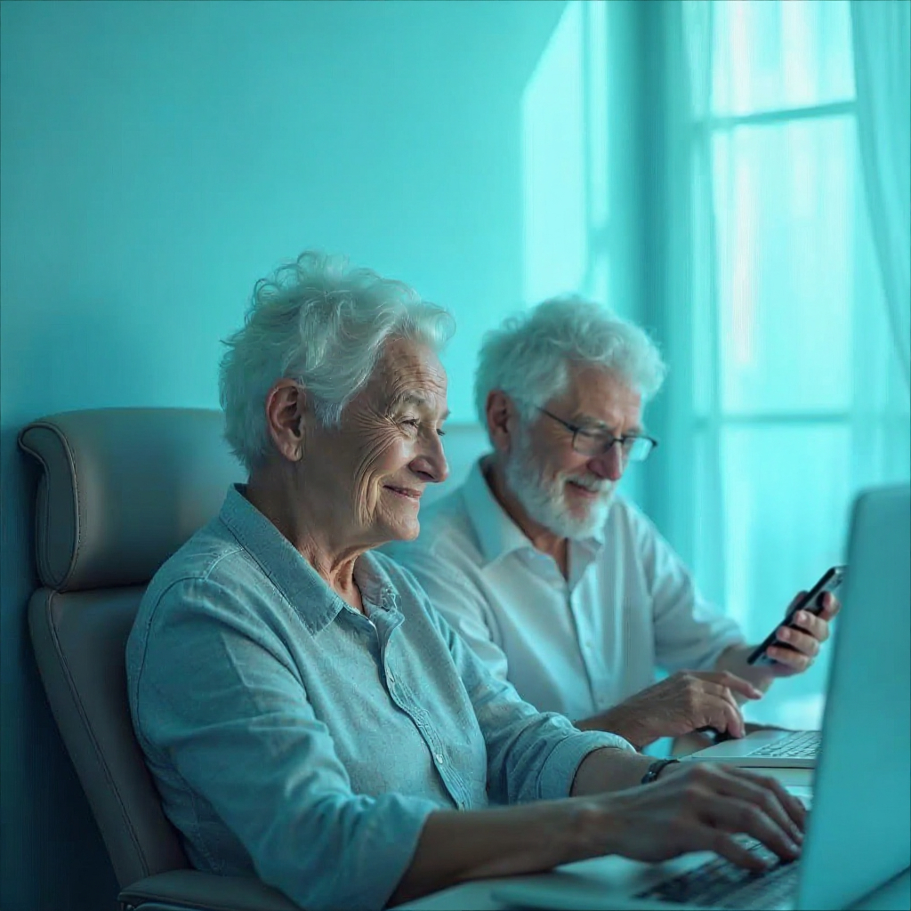 Pareja-de-adultos-mayores-usando-la-tecnologia-y-aprendiendo-a-utilizar-las-inteligencias-artificiales-gratis-en-su-vida
