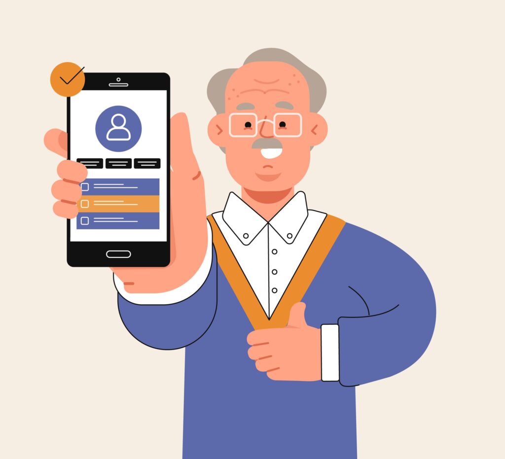 cursos de informatica para personas mayores. cursos para jubilados. uso del movil para mayores